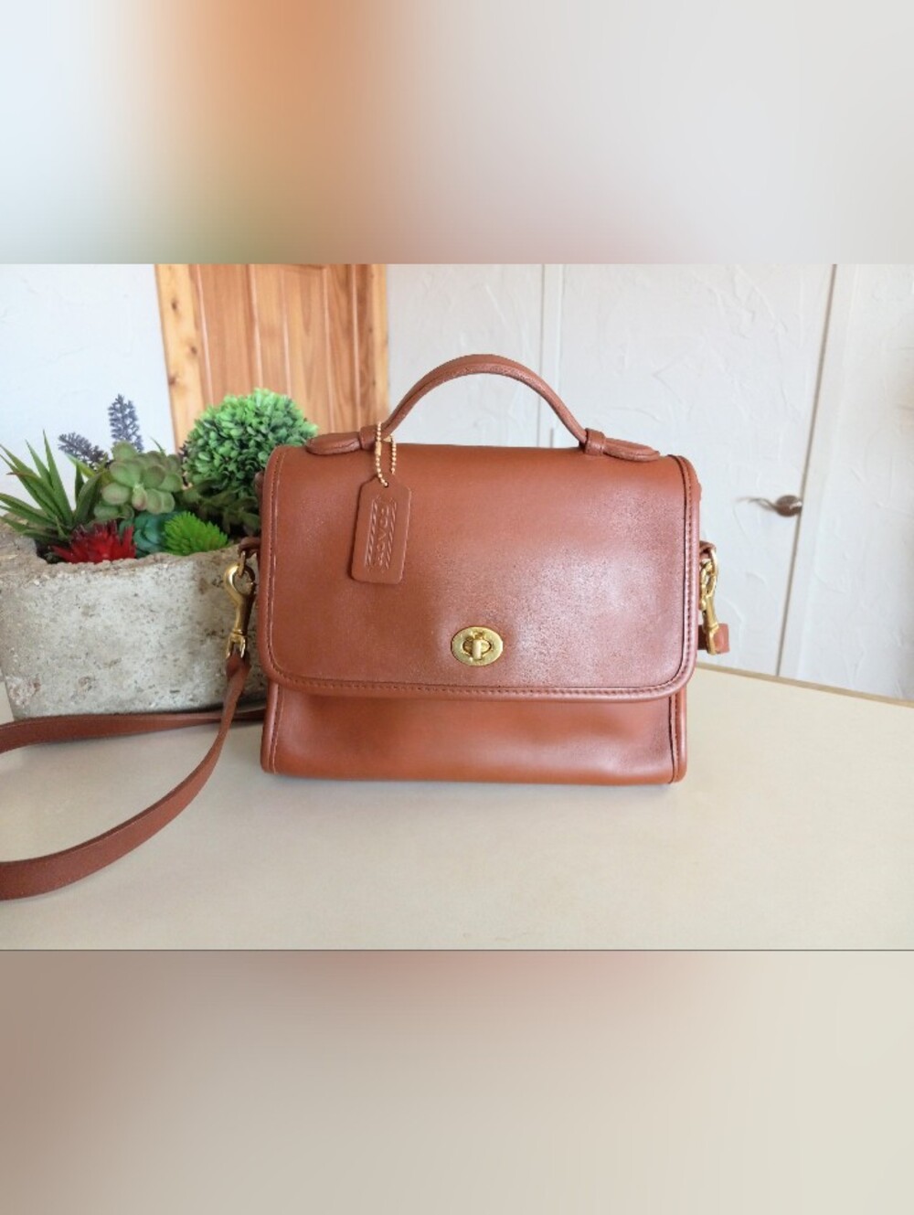Coach Court Bag #9870, British Tan, 1996 - Picture 16 of 16